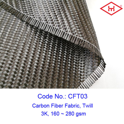 Тонкая ткань из углеродного волокна 3K Twill
